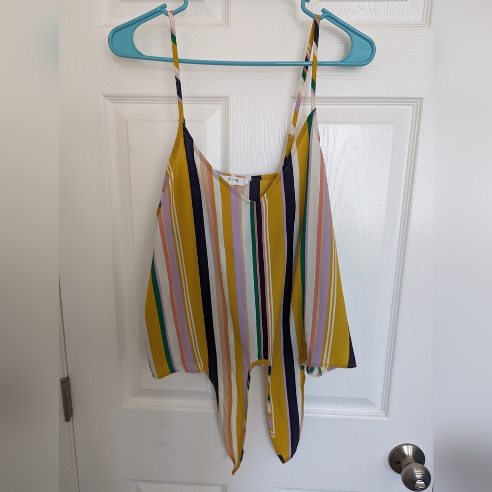 Striped Spaghetti String Tank